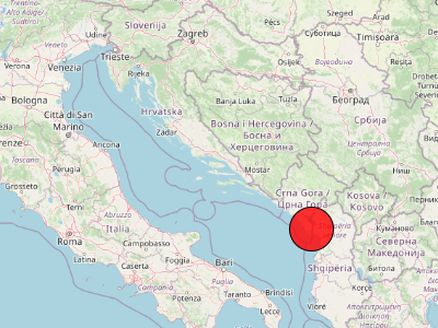Potres na granici Crne Gore i Albanije
