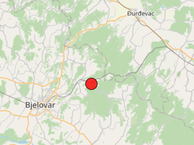 Slab potres kod Bjelovara