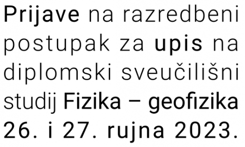 Upisi na sveučilišni diplomski studij...