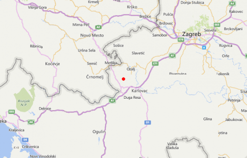 Umjeren potres u blizini Karlovca