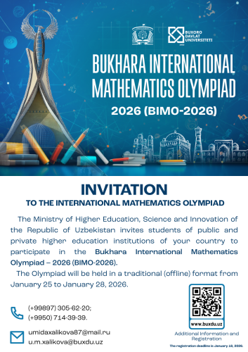 Bukhara International Olympiads for...