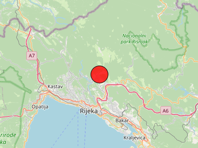 Umjeren potres kod Rijeke