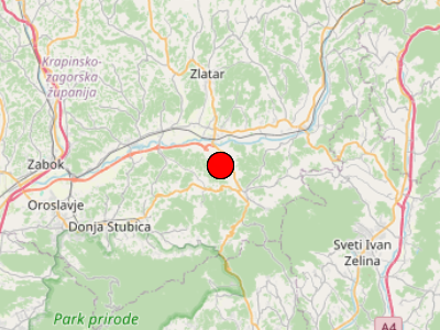 Vrlo slab potres kod Zlatar Bistrice