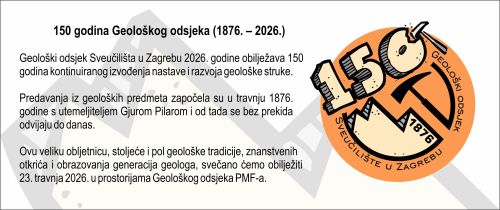 Geološki odsjek slavi 150 godina...