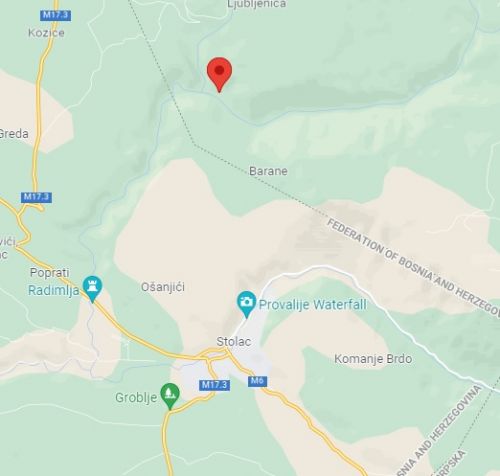 Dva slaba potresa sjeverno od Stoca, BiH