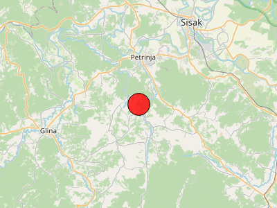 Umjeren potres kod Petrinje