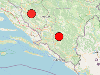 Dva potresa umjerene jakosti u BiH