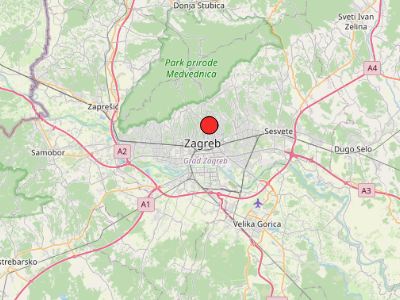 Vrlo slab potres u Zagrebu