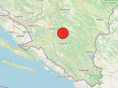 Umjeren potres kod Stolca (BiH)