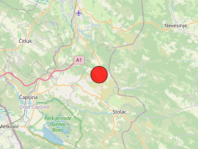Umjeren potres kod Stolca (BiH)