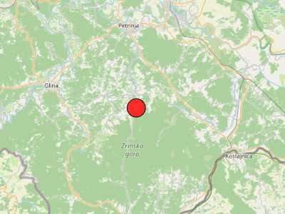 Vrlo slab potres kod Petrinje