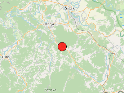 Slab potres na Petrinjskom području