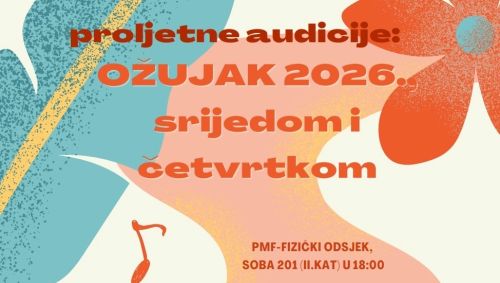 Proljetne audicije za pjevački zbor...