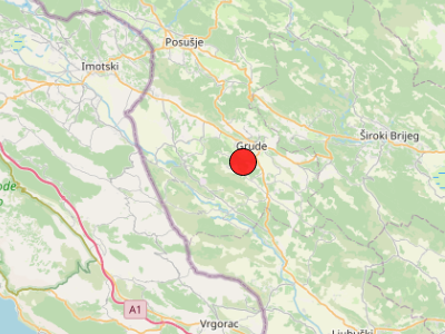 Umjeren potres kod Gruda (BiH)