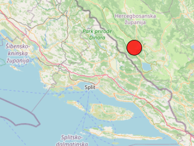 SLAB POTRES KOD SINJA