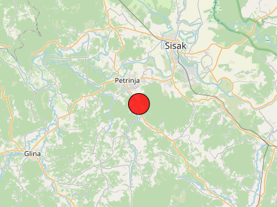 Umjeren potres kod Petrinje