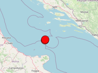Dva umjerena potresa u Jadranu